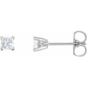 14K White 1/2 CTW Natural Diamond Earrings 61085:2521632:P