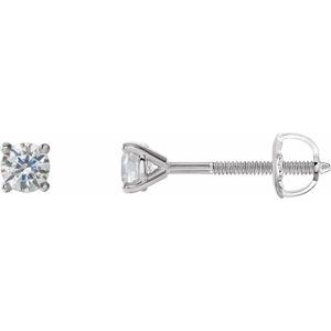 14K White 1/5 CTW Natural Diamond Cocktail-Style Earrings 29762:6296:P