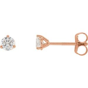 14K Rose 1/3 CTW Natural Diamond Stud Earrings 66233:60148:P