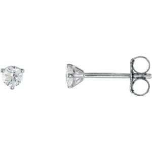 14K White 1/5 CTW Natural Diamond Stud Earrings 66233:60002:P