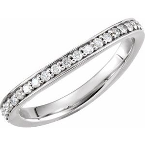 14K Rose 1/3 CTW Natural Diamond Stackable Band 122251:6007:P