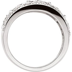 14K White 1/2 CTW Natural Diamond Ring 63298:294018:P