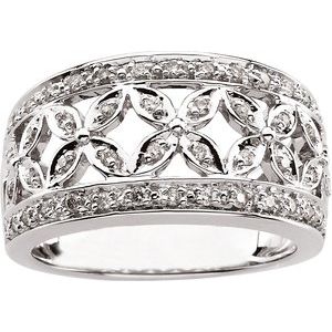 14K White 1/3 CTW Natural Diamond Ring 63309:294027:P