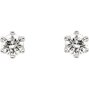 14K White 1/3 CTW Natural Diamond Stud Earrings 62861:2796800:P