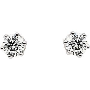 14K White 1 CTW Natural Diamond Stud Earrings 62864:20099:P