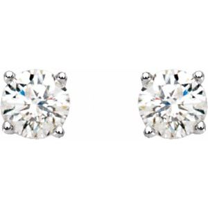 14K White 1/2 CTW Natural Diamond Stud Earrings 67535:60064:P