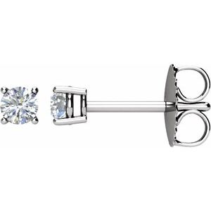 14K White 1/2 CTW Natural Diamond Earrings 67534:114:P