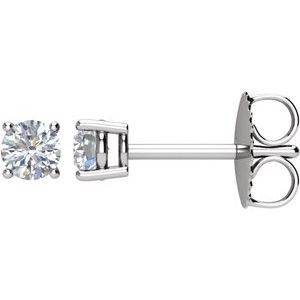 14K White 1/4 CTW Natural Diamond Stud Earrings 67541:100:P