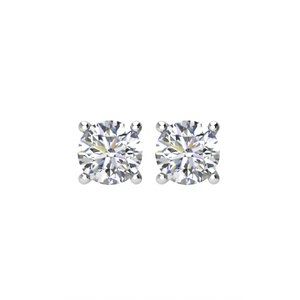 14K White 1/4 CTW Natural Diamond Earrings 67534:100:P