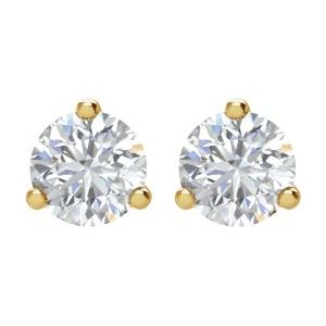 14K Yellow 1 1/2 CTW Natural Diamond Stud Earrings 66233:60128:P