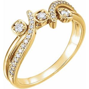 14K White 1/5 CTW Natural Diamond Ring 122899:600:P