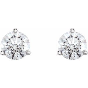 14K White 1 1/2 CTW Natural Diamond Earrings 66234:60083:P