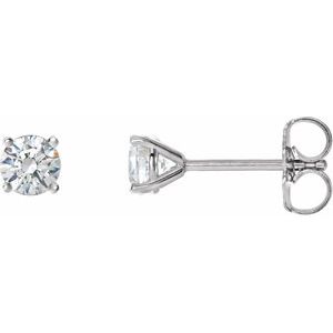 14K White 1 1/2 CTW Natural Diamond Cocktail-Style Earrings 29762:6024:P