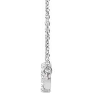 Sterling Silver 1/10 CTW Natural Diamond Constellation 16" Necklace