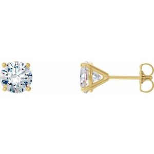 14K Yellow 1 1/2 CTW Natural Diamond Cocktail-Style Earrings 29762:6057:P