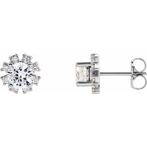 14K White 2 CTW Natural Diamond Earrings 2000028:6210:P