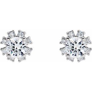 14K White 2 CTW Natural Diamond Earrings 2000028:6210:P