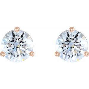 14K Rose 1/2 CTW Lab-Grown Diamond Stud Earrings 652481:LG626:P