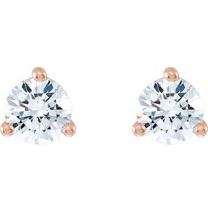 14K Rose 1/6 CTW Lab-Grown Diamond Stud Earrings 652481:LG666:P