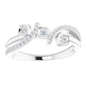 14K White 1/5 CTW Natural Diamond Ring 122899:600:P