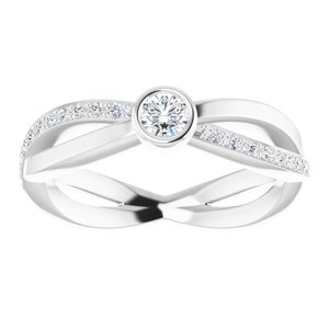 14K White 1/3 CTW Natural Diamond Ring 122897:600:P