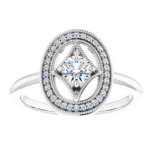 14K White 1/3 CTW Natural Diamond Ring 123111:60000:P