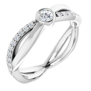 14K White 1/3 CTW Natural Diamond Ring 122897:600:P