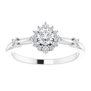 14K White 3/8 CTW Natural Diamond Ring 72088:6021:P