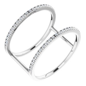 14K White 1/5 CTW Natural Diamond Ring 651880:60001:P