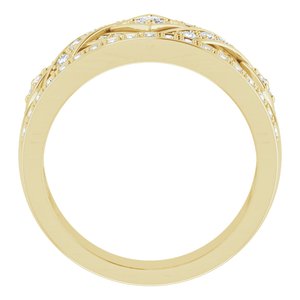 14K Yellow 1/2 CTW Natural Diamond Ring 63314:294033:P