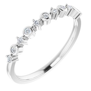 14K White 1/10 CTW Natural Diamond Ring 652244:60001:P