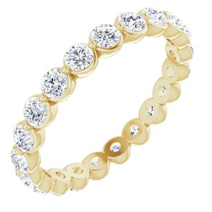 14K Yellow 1 1/4 CTW Natural Diamond Eternity Band Size 5.5 123012:713:P