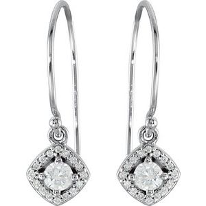 14K White 3/4 CTW Natural Diamond Earrings 69709:102:P