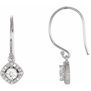 14K White 3/4 CTW Natural Diamond Earrings 69709:102:P