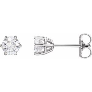 14K White 3/4 CTW Natural Diamond Stud Earrings 29236:6048:P