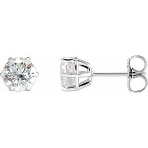 14K White 1 1/2 CTW Natural Diamond Stud Earrings 29236:6056:P