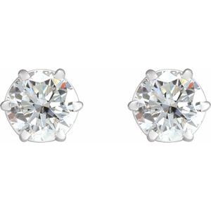 14K White 1 1/2 CTW Natural Diamond Stud Earrings 29236:6056:P