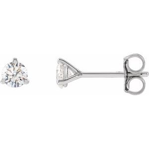 14K White 1/3 CTW Lab-Grown Diamond Stud Earrings 652481:LG622:P