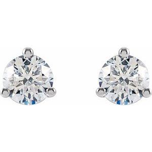 14K White 3/4 CTW Lab-Grown Diamond Stud Earrings 652481:LG628:P