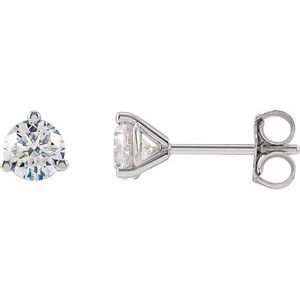 14K White 3/4 CTW Lab-Grown Diamond Stud Earrings 652481:LG628:P