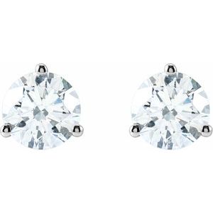 14K White 1 1/2 CTW Lab-Grown Diamond Stud Earrings 652481:LG637:P