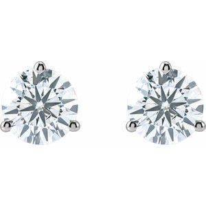 14K White 2 CTW Lab-Grown Diamond Stud Earrings 652481:LG640:P