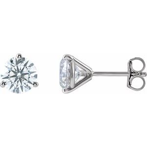 14K White 2 CTW Lab-Grown Diamond Stud Earrings 652481:LG640:P