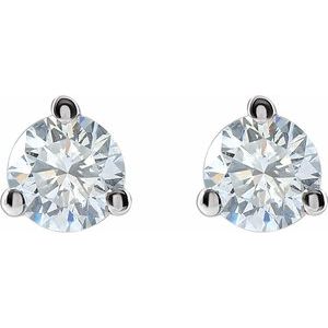 14K White 1/4  CTW Lab-Grown Diamond Stud Earrings 652481:LG652:P