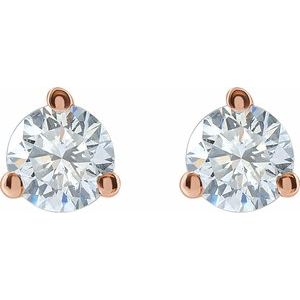 14K Rose 1/4  CTW Lab-Grown Diamond Stud Earrings 652481:LG653:P