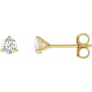 14K Yellow 1/3 CTW Lab-Grown Diamond Stud Earrings 652481:LG621:P