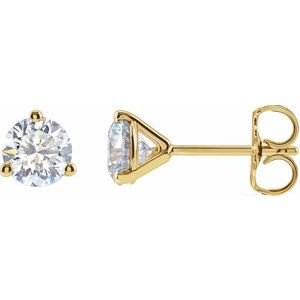 14K Yellow 1 1/4 CTW Lab-Grown Diamond Stud Earrings 652481:LG633:P