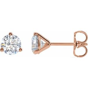 14K Rose 1 1/4 CTW Lab-Grown Diamond Stud Earrings 652481:LG635:P