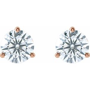 14K Rose 1 1/2 CTW Lab-Grown Diamond Stud Earrings 652481:LG638:P