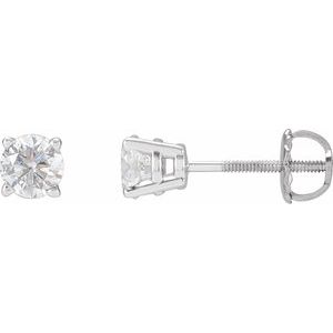 14K White 1 1/2 CTW Natural Diamond Stud Earrings 67535:60067:P